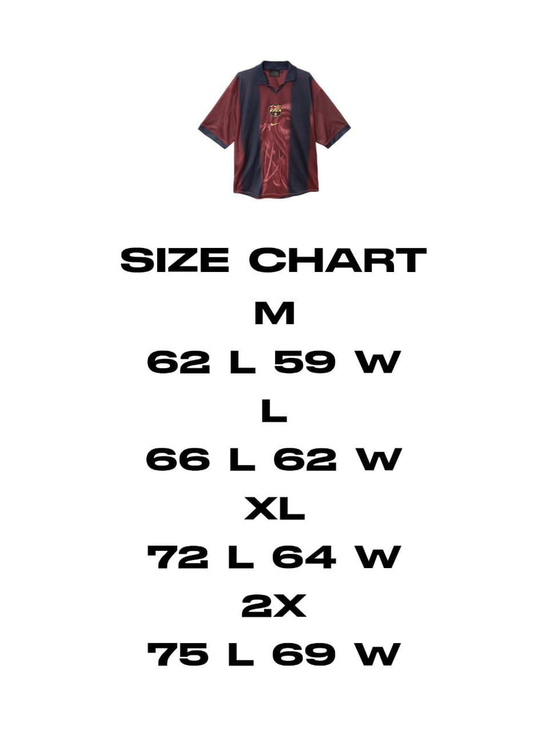 BARCELONA X CACTUSJACK SKELETON 2000/01 OVERSIZED JERSEY